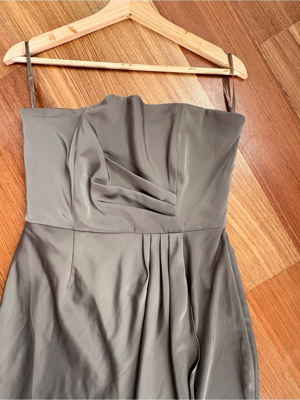 Banana Republic Strapless Taupe Mini Dress wrinkle-resistant - Picture 7 of 14